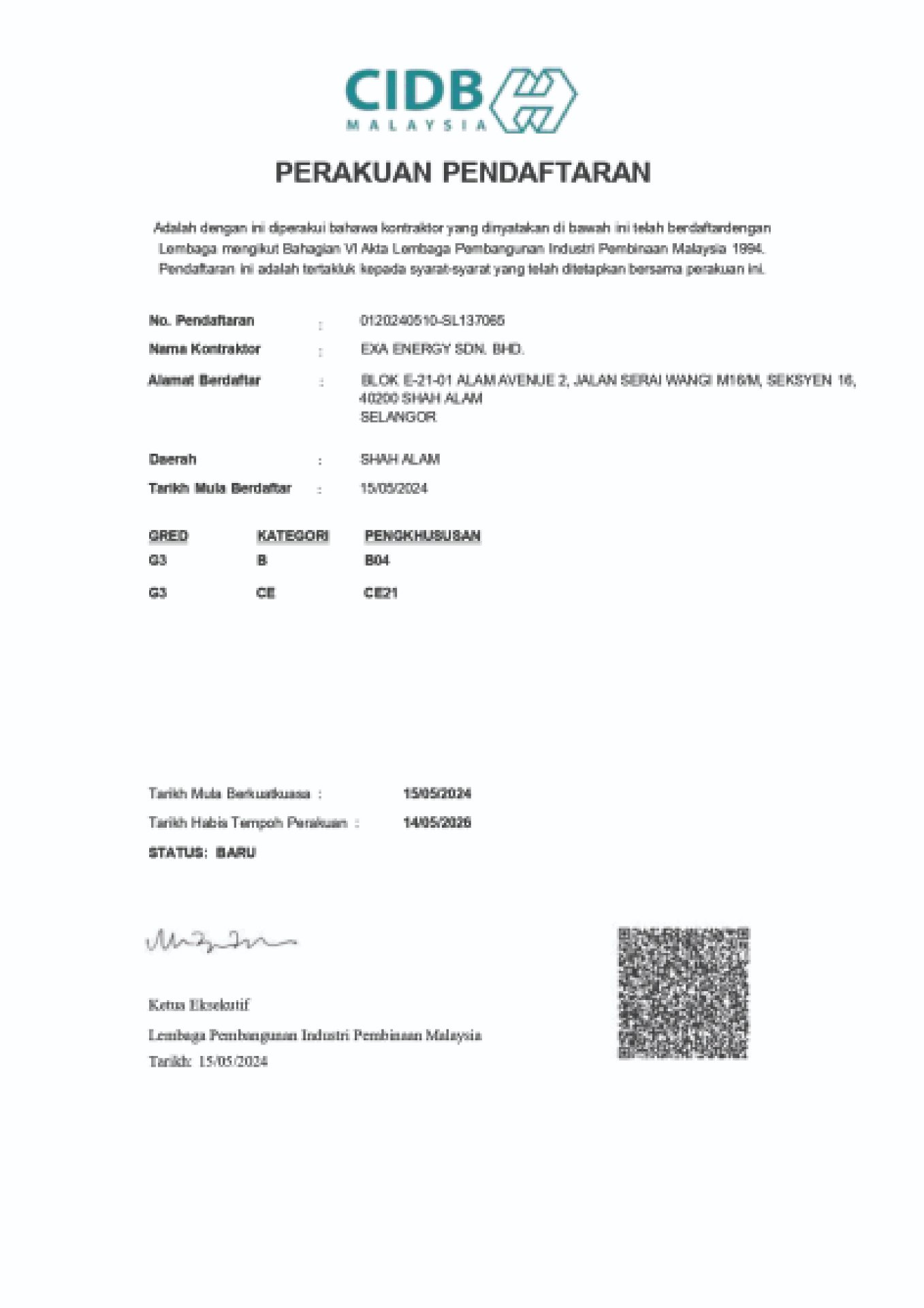 CIDB Registration