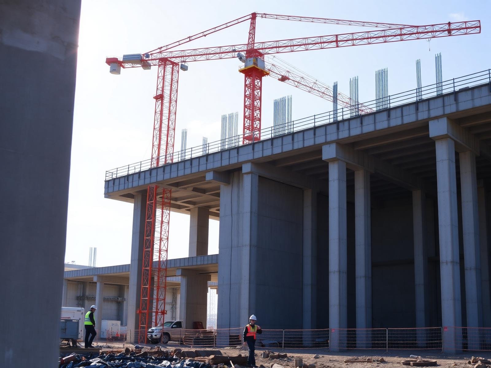 Civil and structural construction works